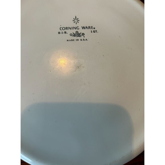 Corning Ware Avocado Green Round B-1-B. 1 quart Casserole USA - Picture 4 of 4